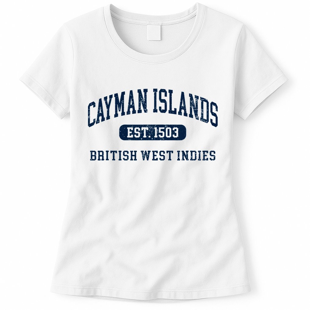 Retro Grand Cayman Islands 1503 Vintage Vacation Souvenir Womens T-Shirt