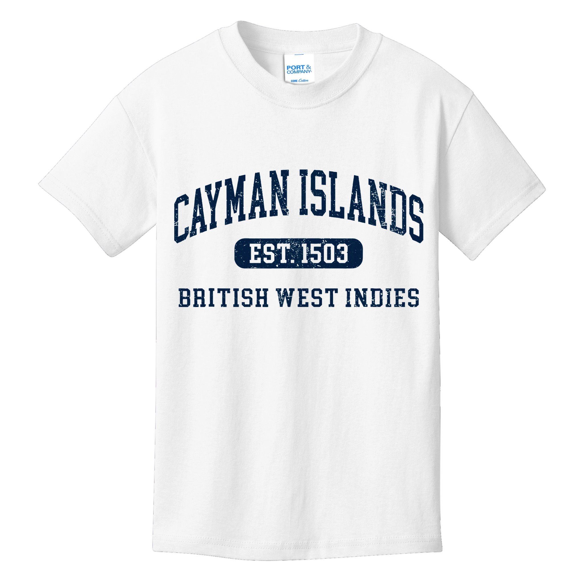 Retro Grand Cayman Islands 1503 Vintage Vacation Souvenir Kids T-Shirt