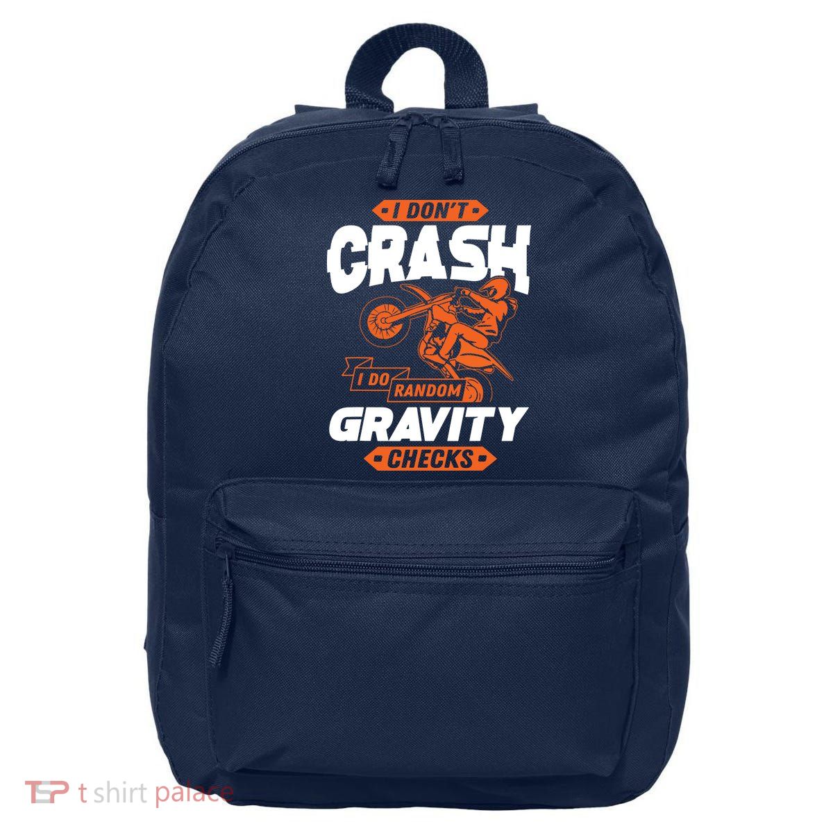 Random Gravity Checks Motocross Dirt Bike 16 in Basic Backpack