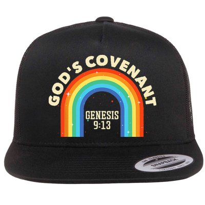 Rainbow God's Covenant Genesis 913 Bible Christian Lover Flatbill Hat