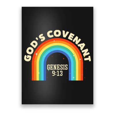 Rainbow God's Covenant Genesis 913 Bible Christian Lover Poster