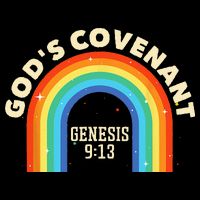 Rainbow God's Covenant Genesis 913 Bible Christian Lover Visor