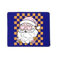 Retro Groovy Christmas Vibes Trendy Smile Face Santa Claus Gift Mousepad