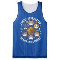 Rpg Gamer Cats Easily Distracted Side Quests Mesh Reversible Basketball Jersey Tank