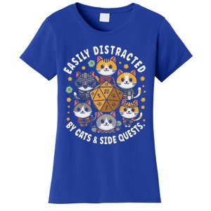 Rpg Gamer Cats Easily Distracted Side Quests Women's T-Shirt