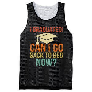 Retro Graduation Can I Go Back To Bed Now College Gift Mesh Reversible Basketball Jersey Tank