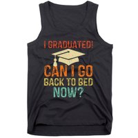 Retro Graduation Can I Go Back To Bed Now College Gift Tank Top