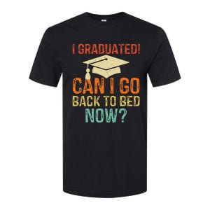 Retro Graduation Can I Go Back To Bed Now College Gift Softstyle CVC T-Shirt