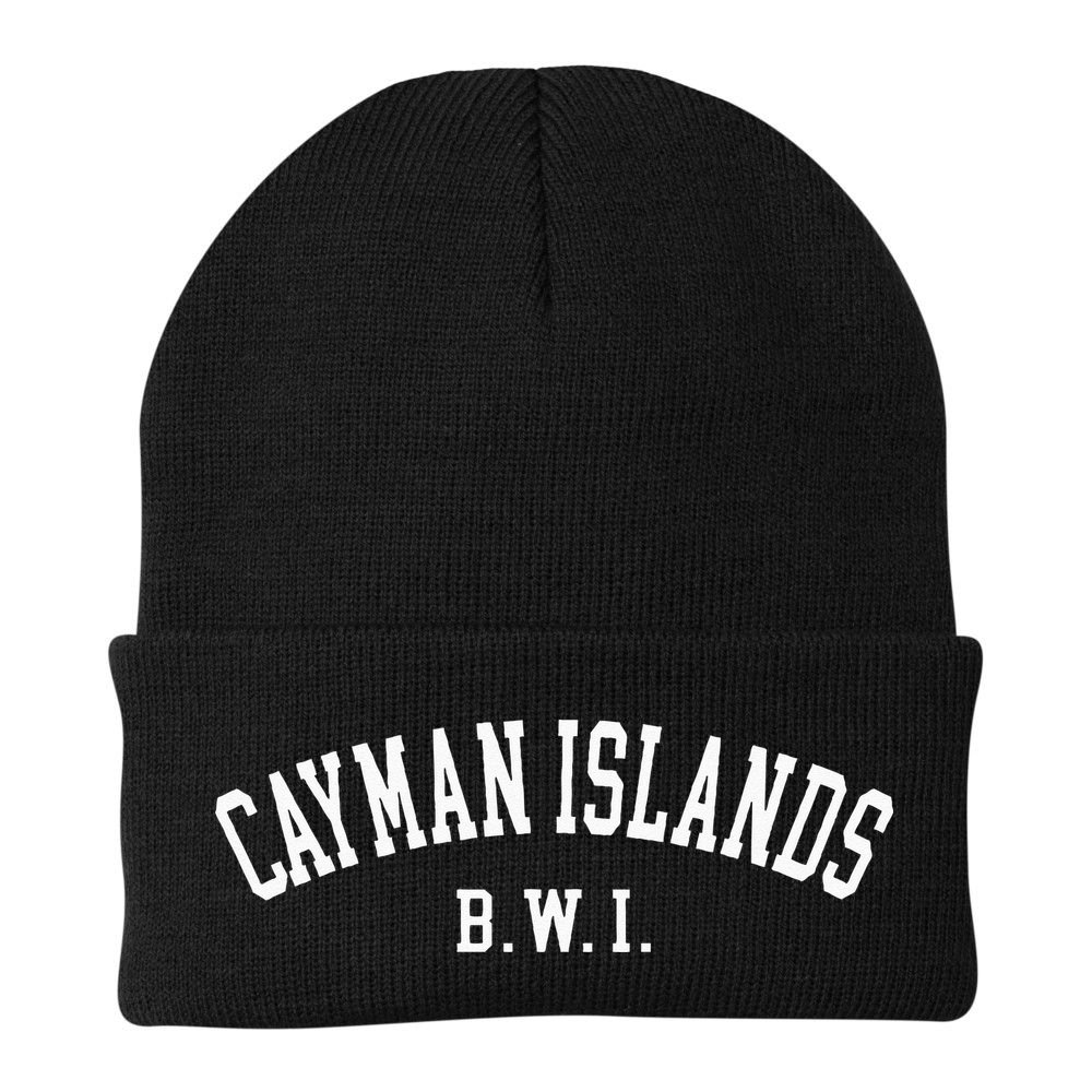 Retro Grand Cayman Islands BWI Vintage Vacation Souvenir Beanie