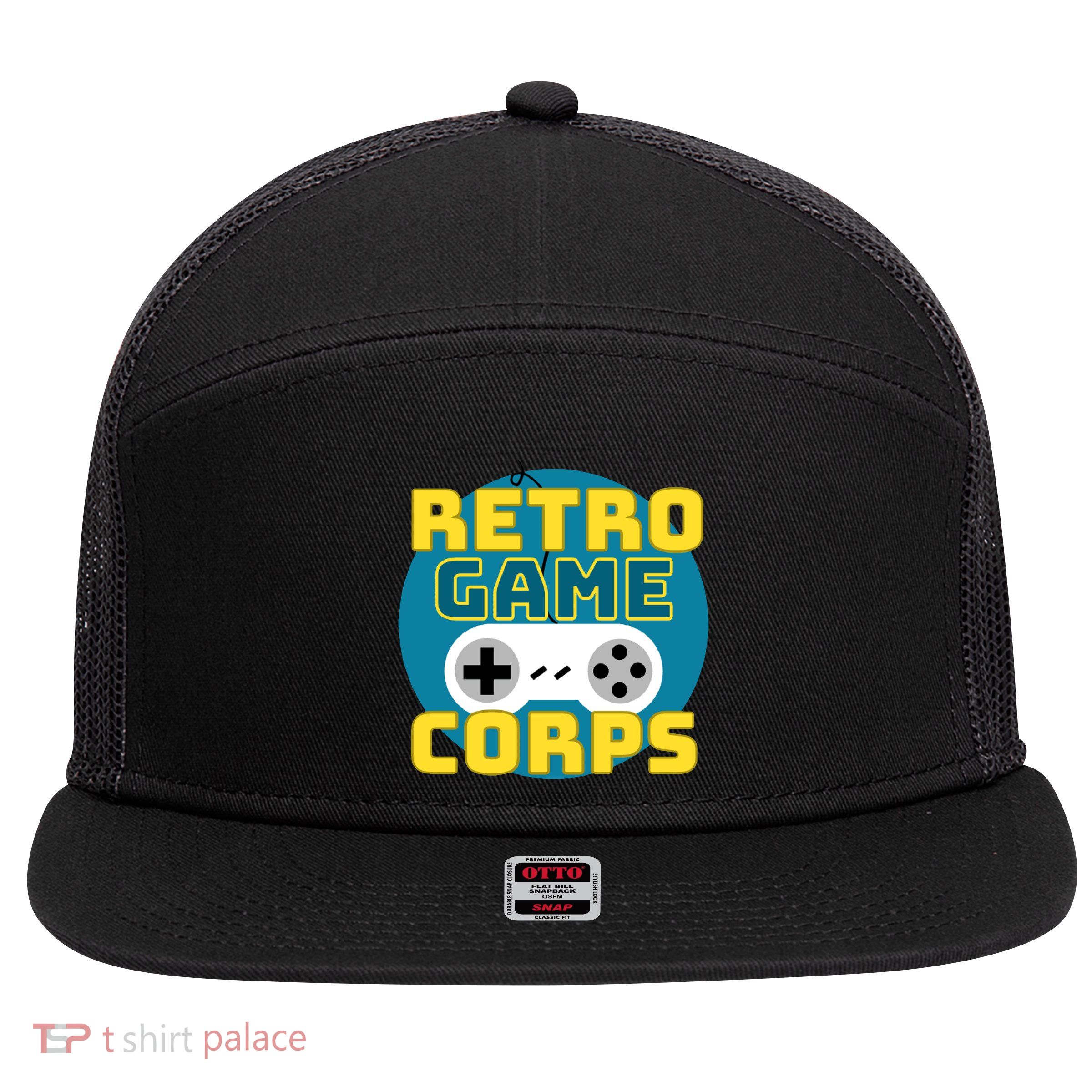 Retro Game Corps 7 Panel Mesh Trucker Snapback Hat