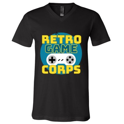 Retro Game Corps V-Neck T-Shirt