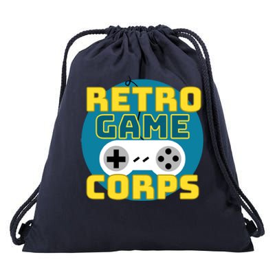 Retro Game Corps Drawstring Bag