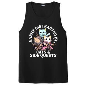 Rpg Gamer Cats Side Quest Distracted Nerdy Tabletop Fun PosiCharge Competitor Tank