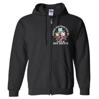 Rpg Gamer Cats Side Quest Distracted Nerdy Tabletop Fun Full Zip Hoodie