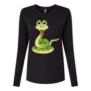 Reptile Gift Cute Snake Womens Cotton Relaxed Long Sleeve T-Shirt