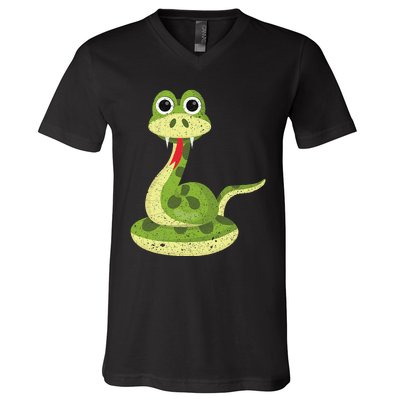 Reptile Gift Cute Snake V-Neck T-Shirt