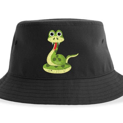 Reptile Gift Cute Snake Sustainable Bucket Hat