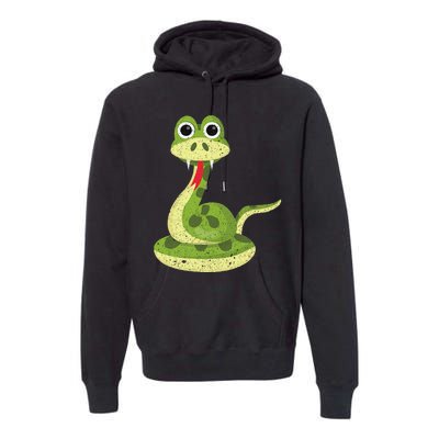 Reptile Gift Cute Snake Premium Hoodie