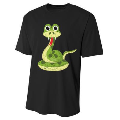 Reptile Gift Cute Snake Performance Sprint T-Shirt