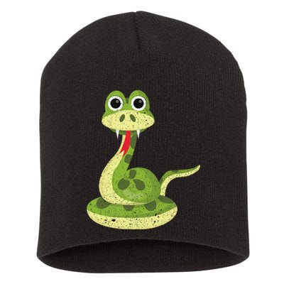 Reptile Gift Cute Snake Short Acrylic Beanie