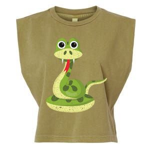 Reptile Gift Cute Snake Garment-Dyed Women's Muscle Tee