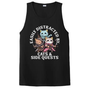 Rpg Gamer Cats Side Quest Distracted Nerdy Tabletop PosiCharge Competitor Tank