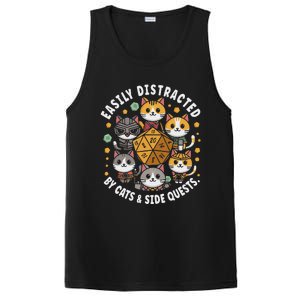 Rpg Gamer Cats Easily Distracted Side Quests Gaming Dice PosiCharge Competitor Tank