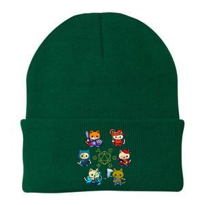 Rpg Gamer Cats D20 Dice Nerdy Geek Cat Knit Cap Winter Beanie