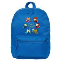 Rpg Gamer Cats D20 Dice Nerdy Geek Cat 16 in Basic Backpack