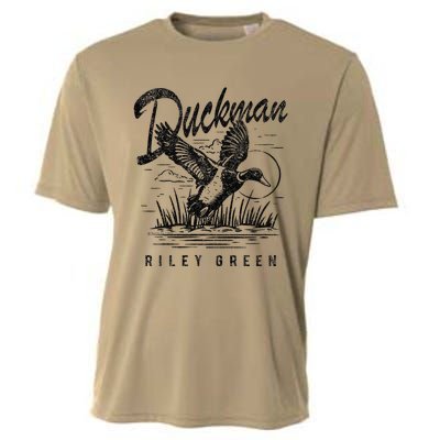 Riley Green Country Music Singer Duckman Cooling Performance Crew T-Shirt