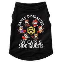 Rpg Gamer Cats Side Quests D20 Dice Nerdy Cat Doggie Tank
