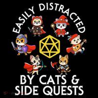 Rpg Gamer Cats Side Quests D20 Dice Nerdy Cat Hooded Wearable Blanket