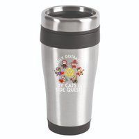 Rpg Gamer Cats Side Quests D20 Dice Nerdy Cat 16oz Travel Tumbler