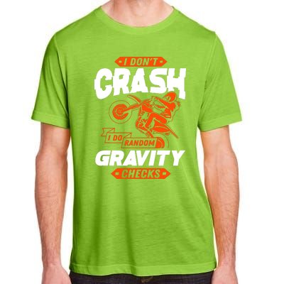 Random Gravity Checks Motocross Dirt Bike Adult ChromaSoft Performance T-Shirt