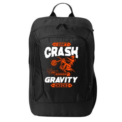 Random Gravity Checks Motocross Dirt Bike City Backpack