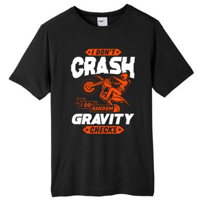 Random Gravity Checks Motocross Dirt Bike Tall Fusion ChromaSoft Performance T-Shirt