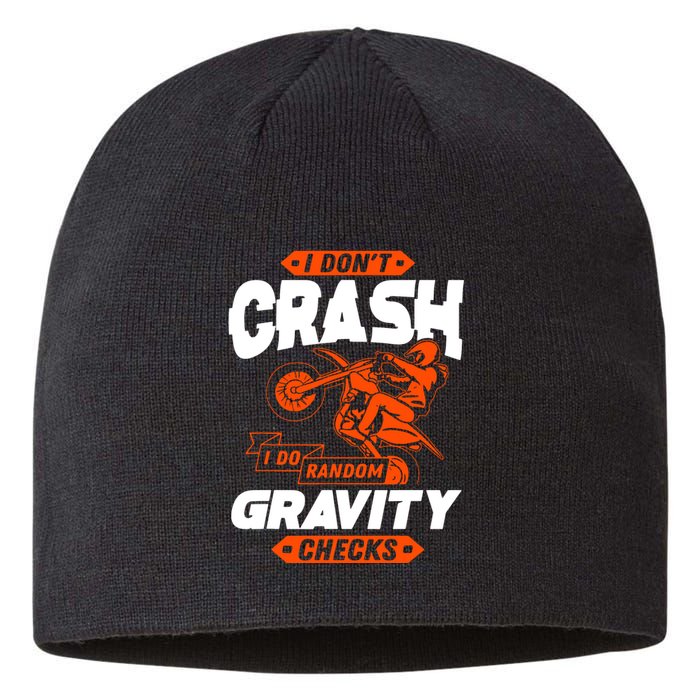 Random Gravity Checks Motocross Dirt Bike Sustainable Beanie