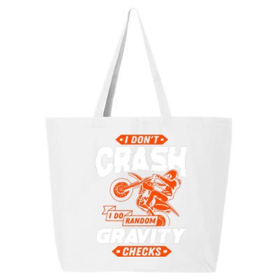 Random Gravity Checks Motocross Dirt Bike 25L Jumbo Tote