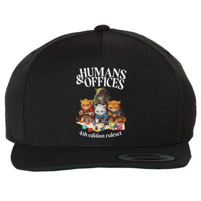 Rpg Gamer Cat Dice Fail Funny Nerdy Geek Wool Snapback Cap