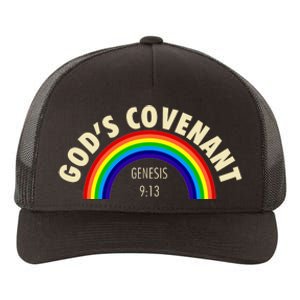 Rainbow Gods Covenant 913 Bible Christian Lover Yupoong Adult 5-Panel Trucker Hat