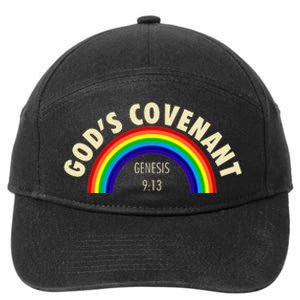 Rainbow Gods Covenant 913 Bible Christian Lover 7-Panel Snapback Hat