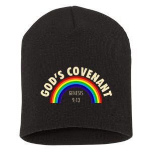 Rainbow Gods Covenant 913 Bible Christian Lover Short Acrylic Beanie