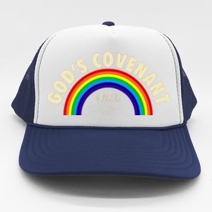 Rainbow Gods Covenant 913 Bible Christian Lover Trucker Hat