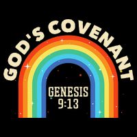 Rainbow God's Covenant Genesis 913 Bible Christian Lover Cooling Performance Crew T-Shirt