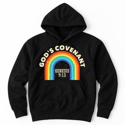 Rainbow God's Covenant Genesis 913 Bible Christian Lover Hoodie