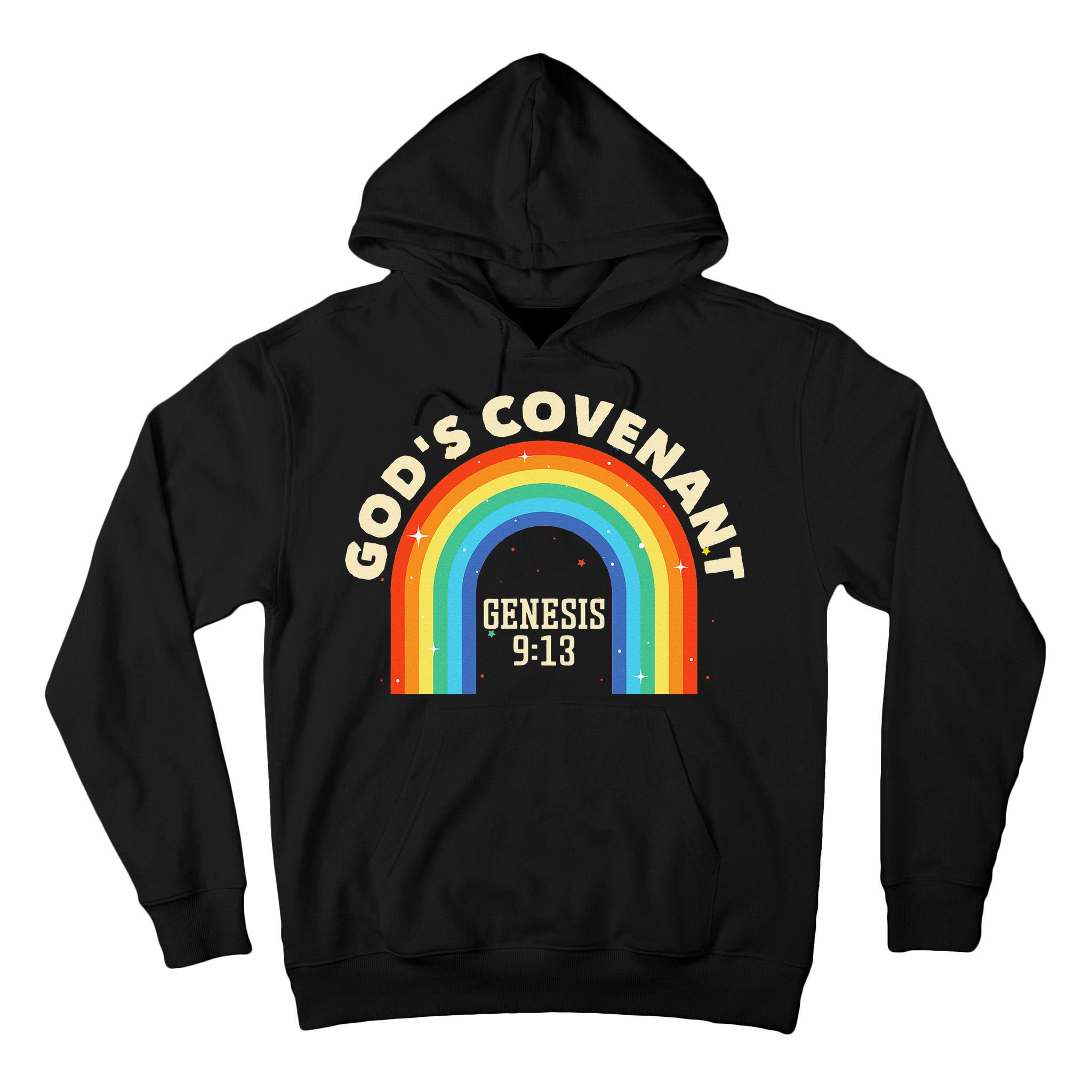 Rainbow God's Covenant Genesis 913 Bible Christian Lover Tall Hoodie