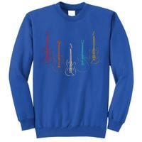 Retro Guitar Cute Gift Tall Sweatshirt