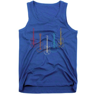 Retro Guitar Cute Gift Tank Top