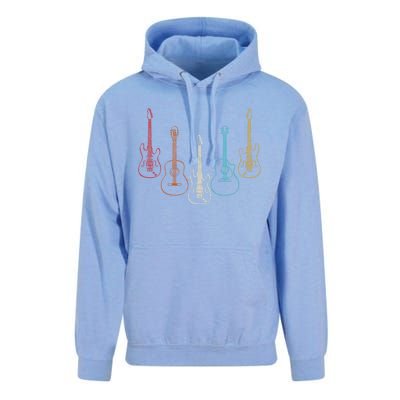 Retro Guitar Cute Gift Unisex Surf Hoodie