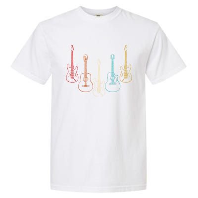 Retro Guitar Cute Gift Garment-Dyed Heavyweight T-Shirt